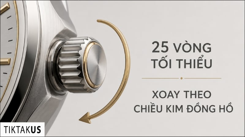 Rolex lên cót bao nhiêu vòng