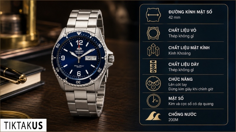 Orient Ray II FAA02002D9 – bản xanh dương dễ chọn, đậm chất per cổ điển