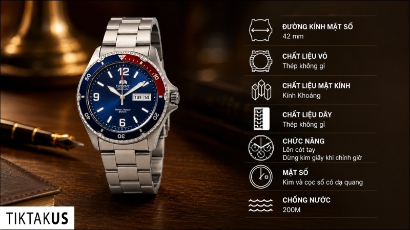 Orient Ray II FAA02009D9 – bản xanh navy cho người thích điểm nhấn