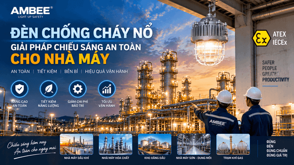 Đèn Chống Cháy Nổ: Công Dụng, Lợi Ích Và Giải Pháp Chiếu Sáng An Toàn Cho Nhà Máy