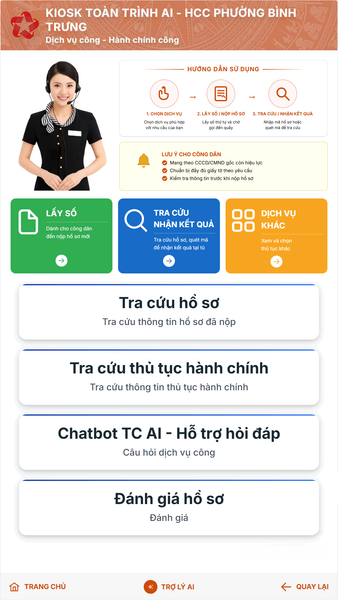 Phần Mềm Kiosk Toàn Trình Tích Hợp AI TC