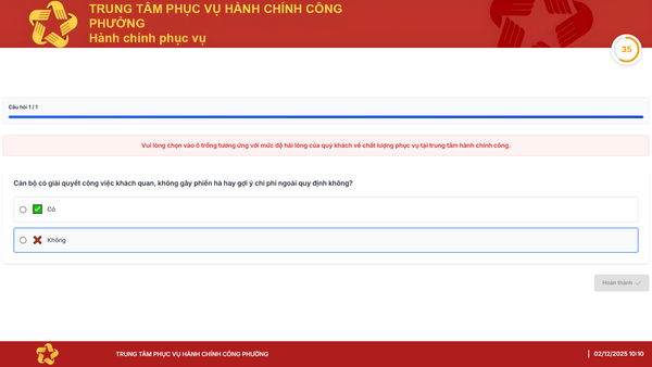 Phần Mềm Đánh Giá Hài Lòng GTEK-QMS-RSN