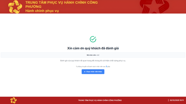 Phần Mềm Đánh Giá Hài Lòng GTEK-QMS-RSN