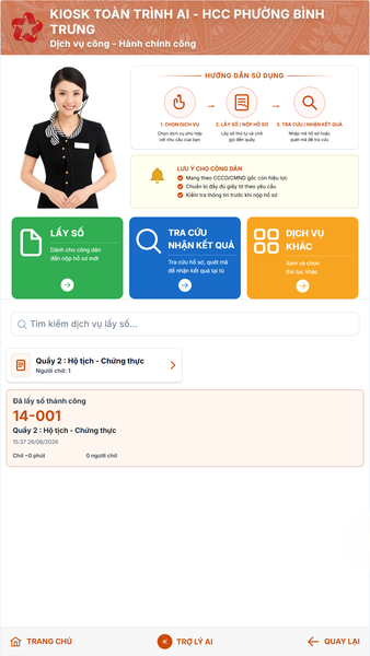 Phần Mềm Kiosk Toàn Trình Tích Hợp AI TC