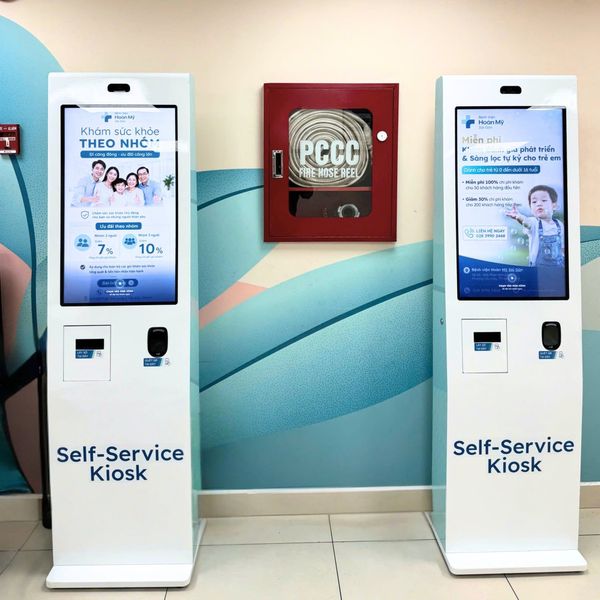 Hệ Thống Xếp Hàng Tự Động Cho Bệnh Viện - GoodM! Triển Khai Self-Service Kiosk Tại Bệnh Viện Quốc Tế Hoàn Mỹ