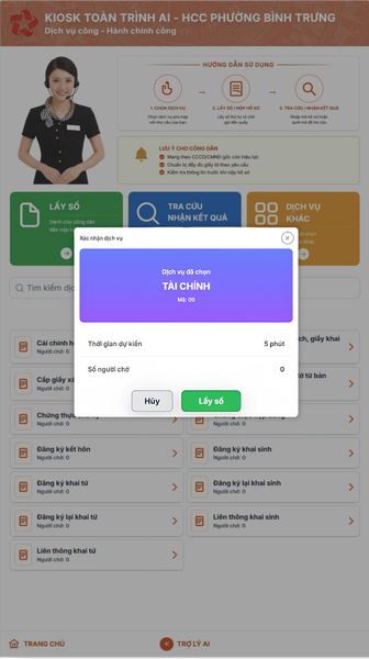 Phần Mềm Kiosk Toàn Trình Tích Hợp AI TC