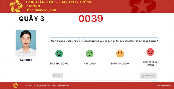 Phần Mềm Đánh Giá Hài Lòng GTEK-QMS-RSN