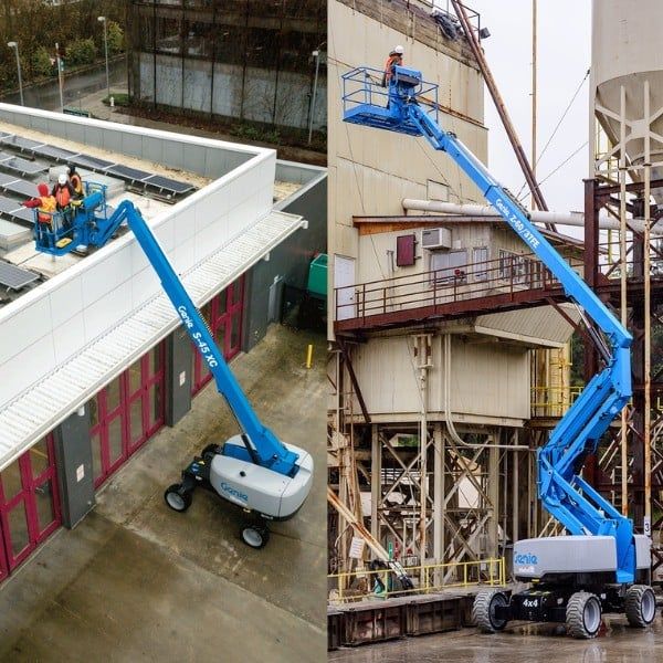Nếu dưới 18m và mặt bằng phẳng, chọn xe scissor lift