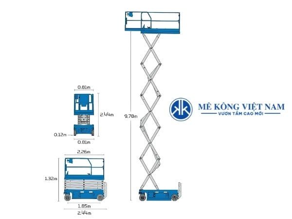 Lựa chọn thông số kỹ thuật xe nâng người sao cho phù hợp?