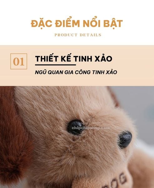 MÓC KHÓA CHÓ BÔNG