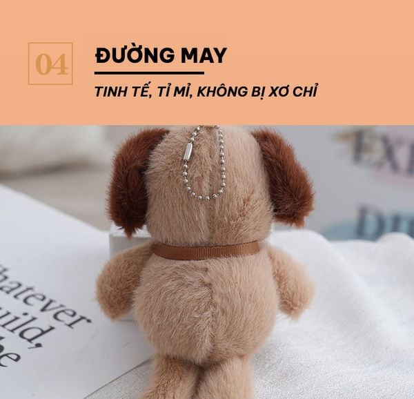 MÓC KHÓA CHÓ BÔNG