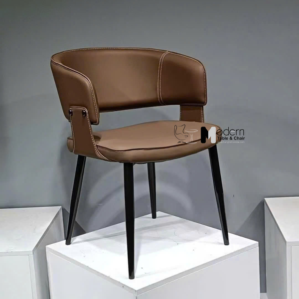 Ghế phòng ăn có tay nệm da cao cấp CN23001-P