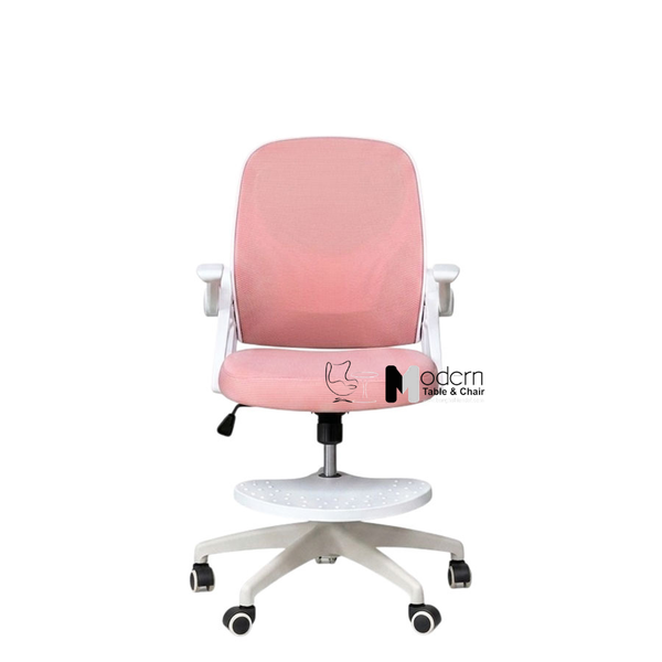 Ghế xoay học bài có gác chân CES003005-M - Màu hồng
