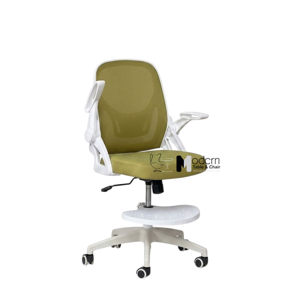 Ghế xoay học bài có gác chân CES003005-M - Màu xanh lá