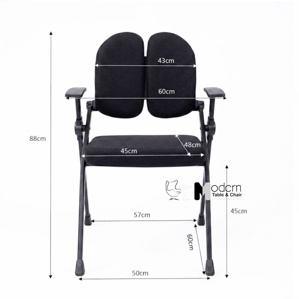 Ghế hội nghị gấp gọn tựa lưng đôi CT01003-F