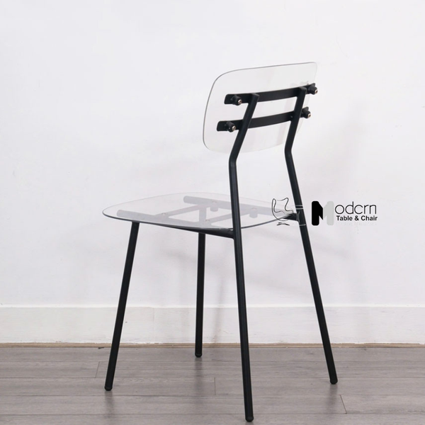 Ghế cafe fastfood thân nhựa chân sắt CC01003-PC