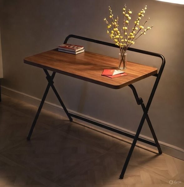 bàn trang gấp gọn gm139 đen