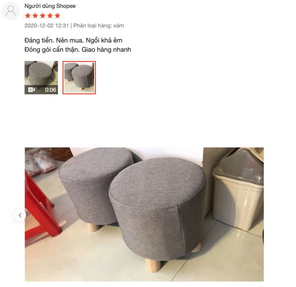 Ghế Đôn Gác Chân Hoa Quả - GP28 tiện lợi dễ dùng