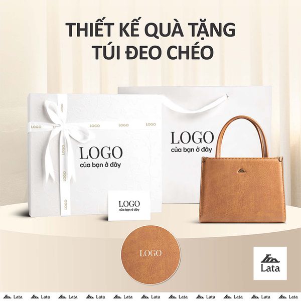 Hộp quà tặng túi đeo chéo nữ Lata HN132