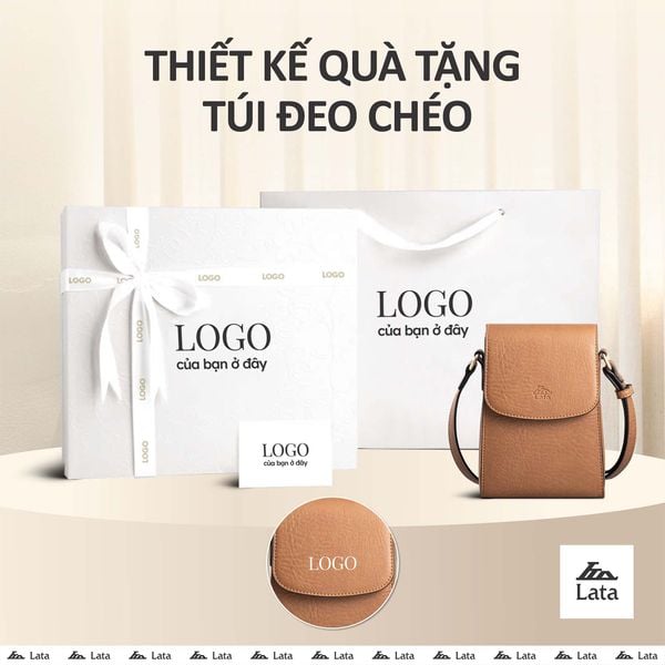 Hộp quà tặng túi đeo chéo nữ Lata HN135