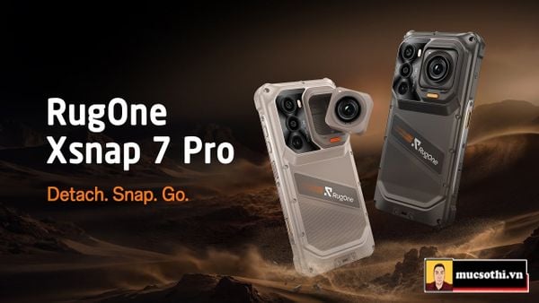 Rugone Xsnap 7Pro chiếc smartphone siêu bền pin khủng tích hợp camera hành động tháo rời linh động độc lạ - mucsothi.com.vn