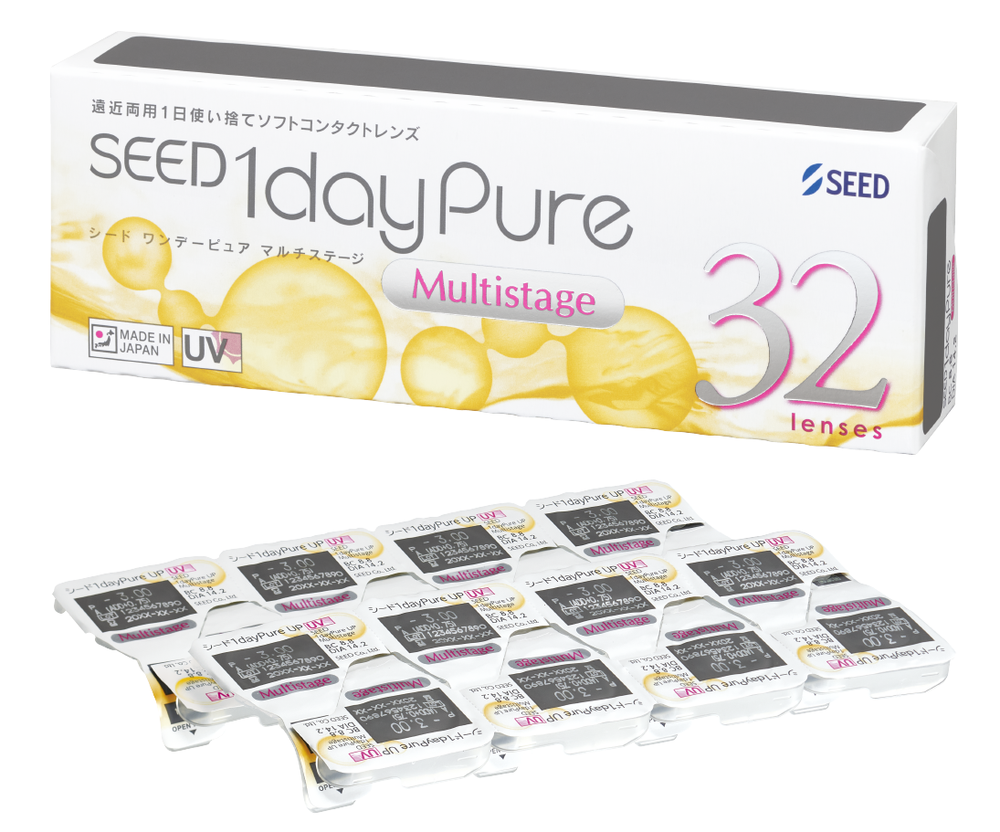 Kính Áp Tròng Trong Suốt SEED 1dayPure Moisture Multistage (1 Ngày)