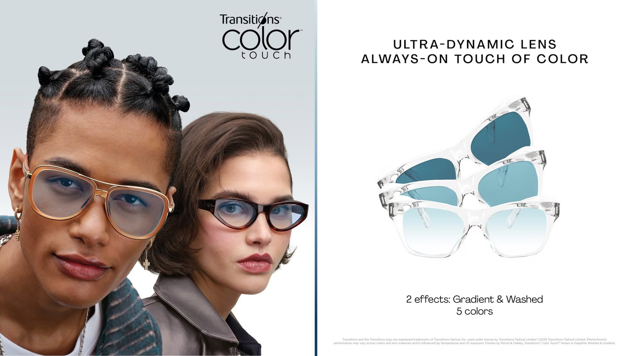 Tròng Kính Đổi Màu Transitions® Color Touch™