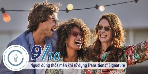 Tròng Kính Đổi Màu Trà/Khói Transitions Classic Essilor 1.56