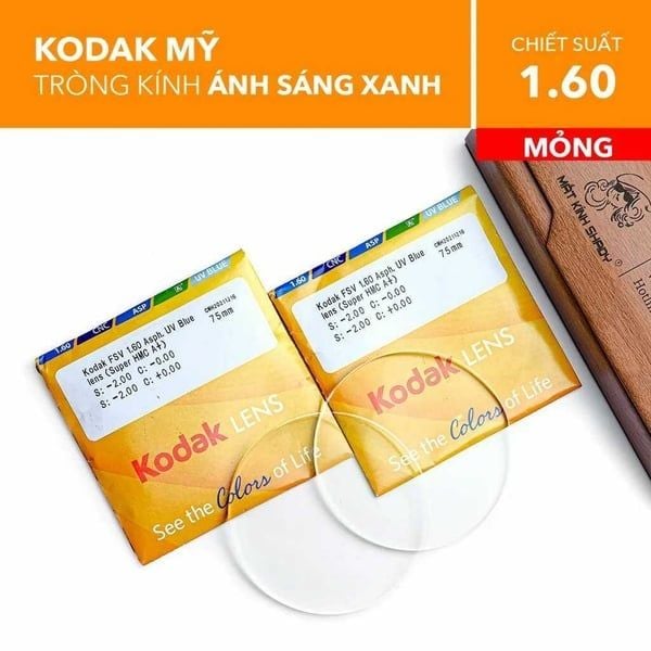tròng kính chống ánh sáng xanh