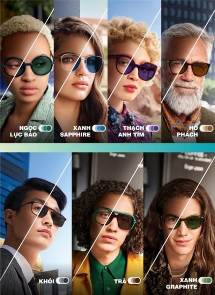tròng kính đổi màu essilor