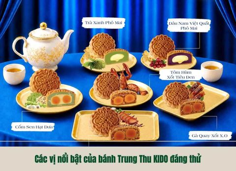 Các vị nổi bật của bánh Trung Thu KIDO đáng thử