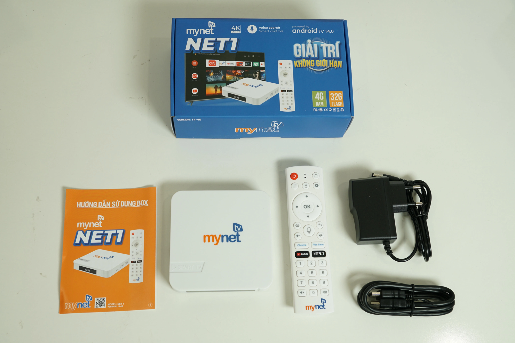 Bộ sản phẩm tv box Mynet1