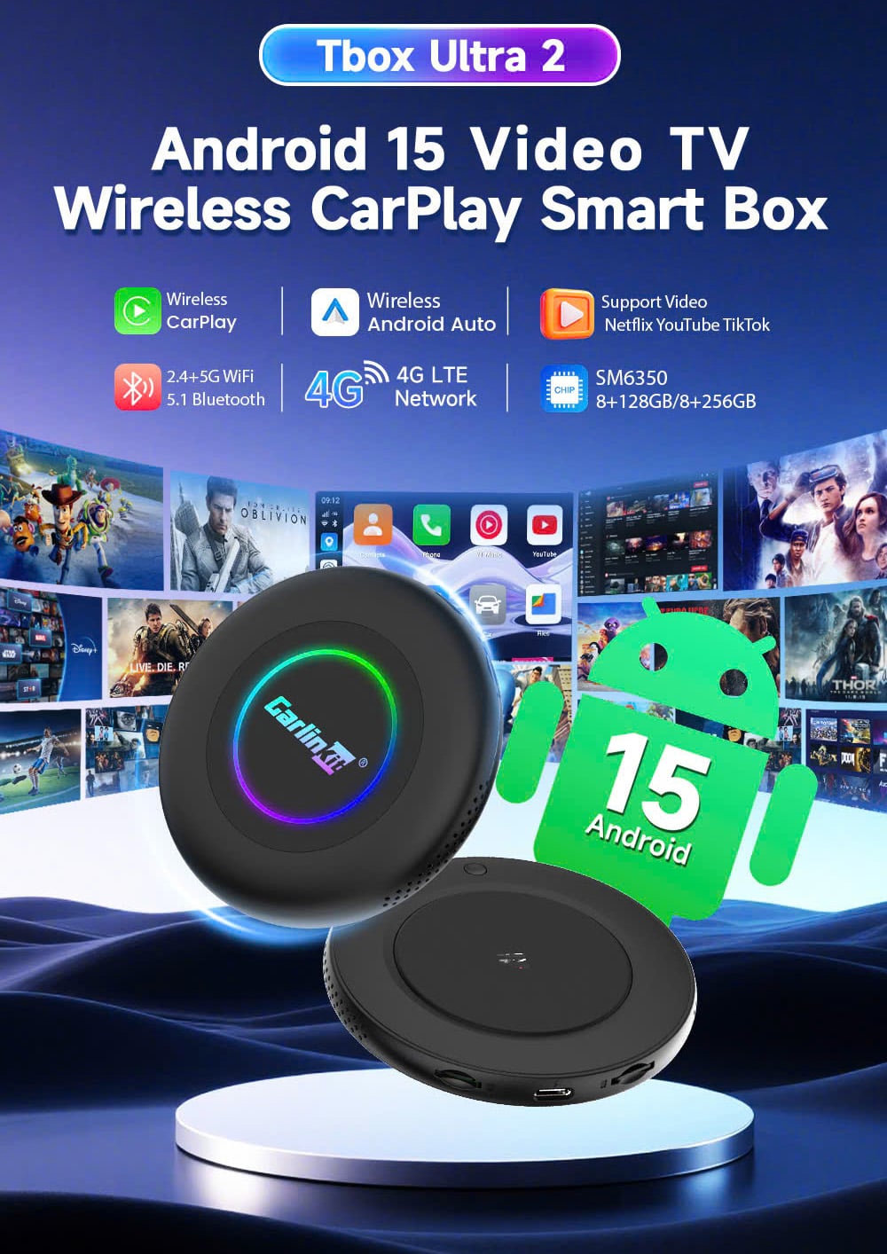 Android Box Carlinkit Tbox Ultra 2