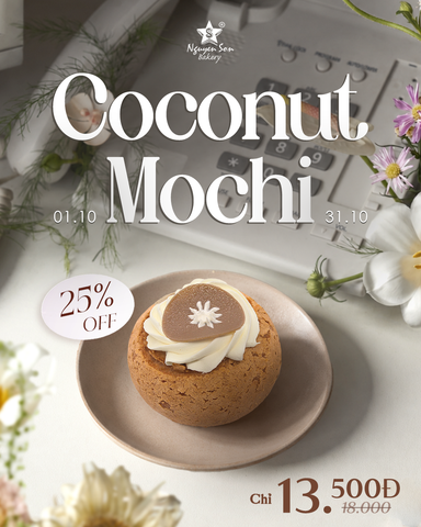 COCONUT MOCHI – THƠM THƠM VỊ DỪA, GIẢM NGAY 25%!
