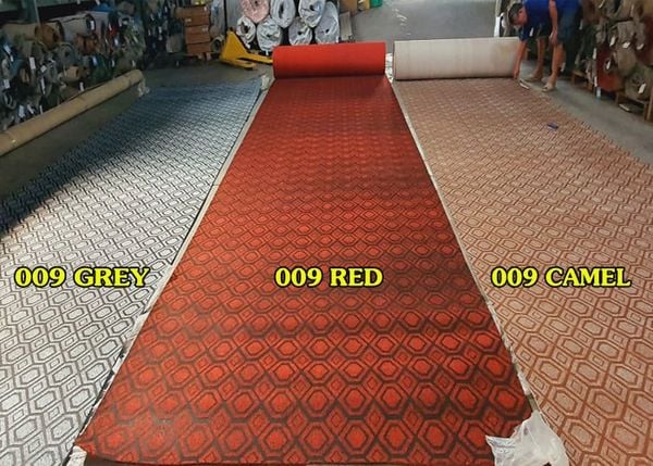 bang mau tham cuon hoa van 009 grey red camel