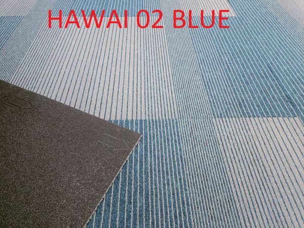 Thảm gạch văn phòng Hawaii 02 màu xanh dương chụp thực tế