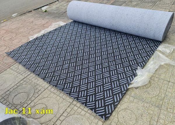 tham cuon hoa van jacquard 11 grey chinh hang