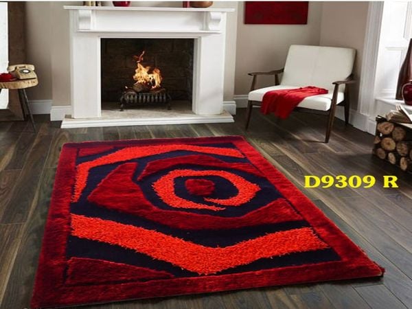 Thảm lông xù cao cấp D9309 họa tiết độc đáo