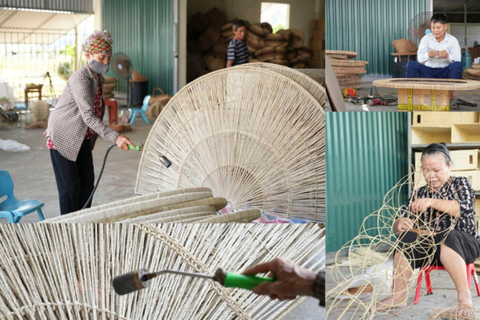 Hợp tác xã mây tre đan ở Thái Bình nhộn nhịp xuất khẩu hàng dịp Tết