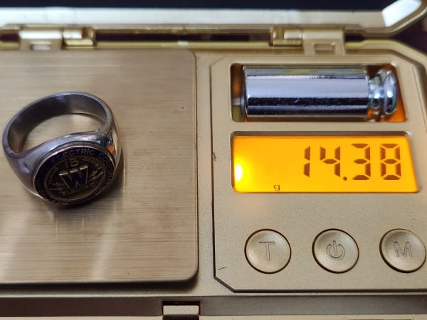 nhẫn mỹ xưa trường học ốp vàng Jostens DCST