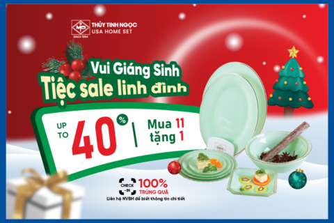 VUI GIÁNG SINH - TIỆC SALE LINH ĐÌNH CÙNG THỦY TINH NGỌC