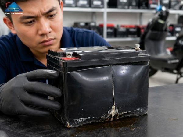 cách kiểm tra ắc quy xe điện