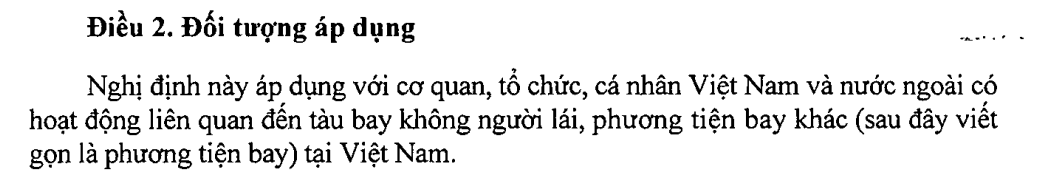 quy định flycam