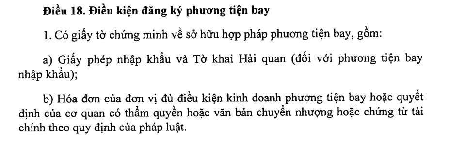 quy định flycam