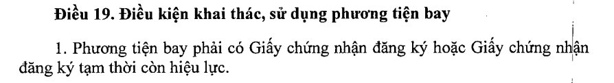 quy định flycam