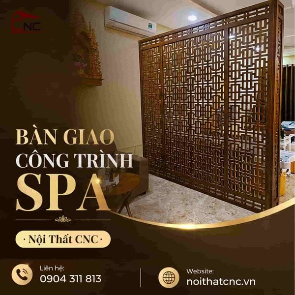 Hoàn Thiện Và Bàn Giao Vách Trang Trí Spa Tại Cityland Gò Vấp