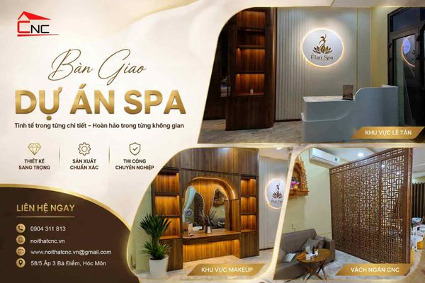 Hoàn Thiện Và Bàn Giao Vách Trang Trí Spa Tại Cityland Gò Vấp