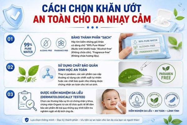 dị ứng khăn ướt