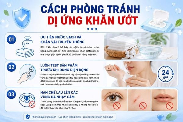 dị ứng khăn ướt