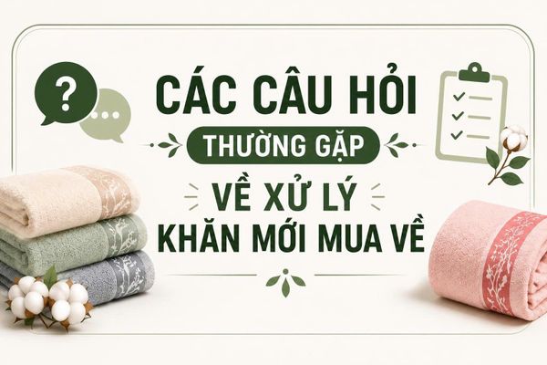 khăn mới mua về
